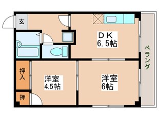 リーハイム北山の物件間取画像